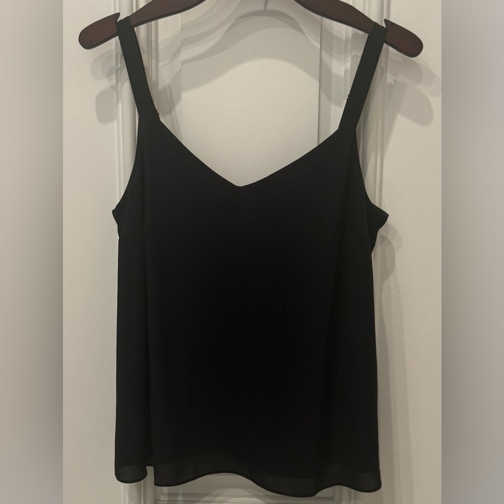 Lilly Pulitzer Black V-Neck Spaghetti Strap Camisole